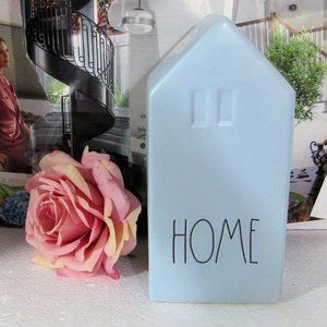 RAE DUNN BLUE "HOME" FLOWER VASE NEW GIFT QUALITY